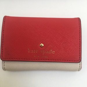Kate Spade Cedar Street Darla Wallet in Cherry, Liqueur/Ballerina